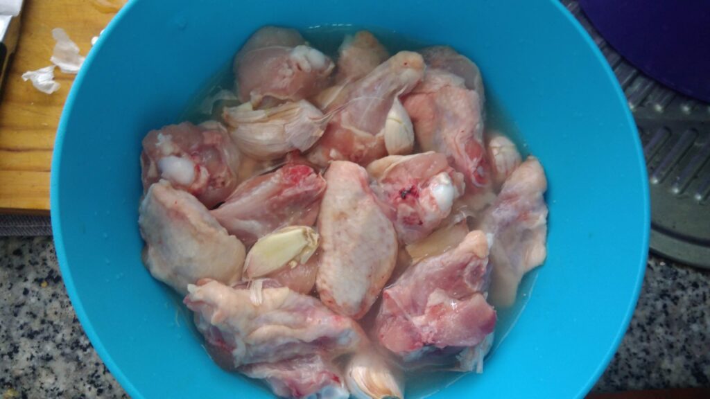 Receta de alitas de pollo en salsa